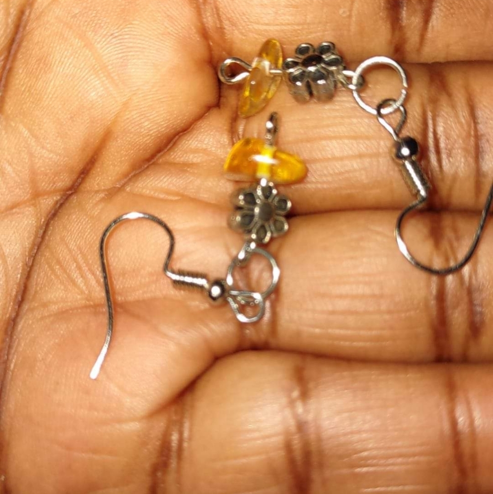 Orange Healing Stone Earrings